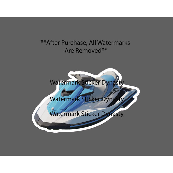 Jet Ski Sticker Waterproof Decal Ocean Lake River Water Sports Gift NEW