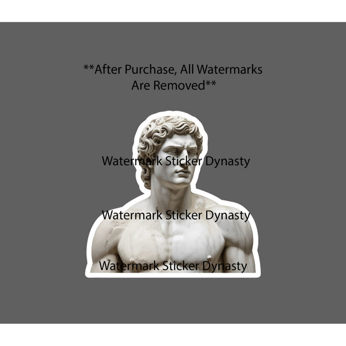 Alexander the Great Sticker Waterproof Decal Marble Statue War History Gift NEW