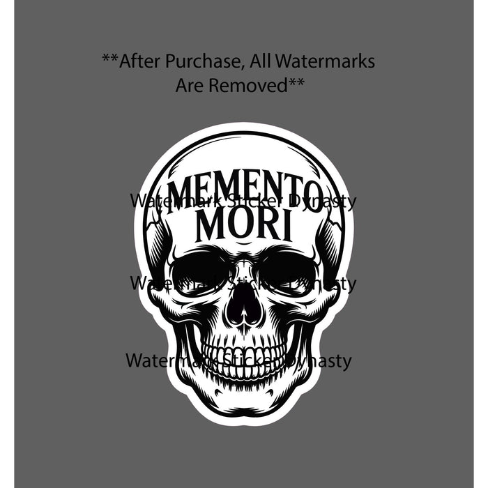 Memento Mori Sticker Waterproof Decal Skull Remember You Must Die Gift NEW