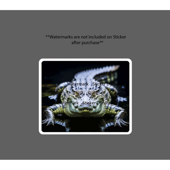 Crocodile Sticker Waterproof Decal Croc Animal Outdoor Nature Wildlife Gift NEW