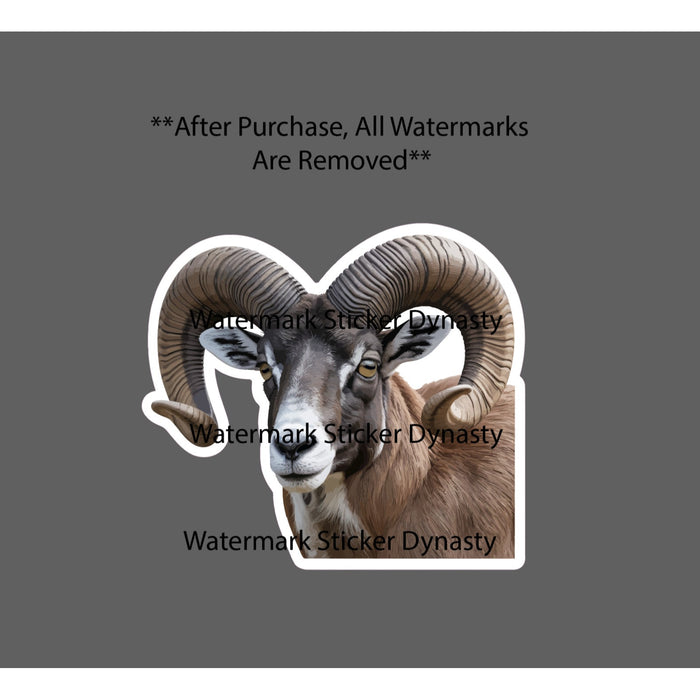 Ram Sticker Waterproof Decal Animal Farm Sheep Outdoor Wildlife Gift NEW