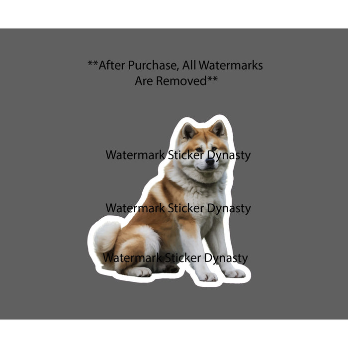Akita Sticker Waterproof Decal Dog Animal Pet Friend Family Breed Gift NEW