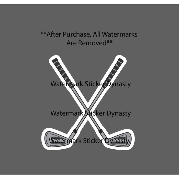 Golf Clubs Sticker Waterproof Decal Golfing Golfer Sports Game Gift NEW