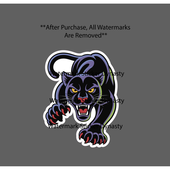 Black Panther Sticker Waterproof Decal New School Tattoo Animal Gift NEW