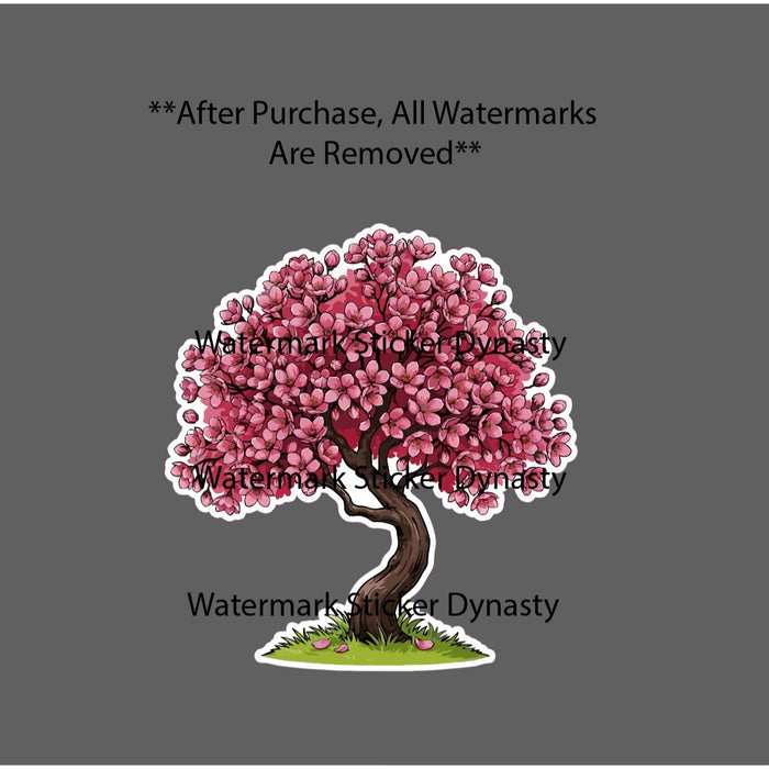 Cherry Blossom Sticker Waterproof Decal Tree Fruit Cherries Flowers Gift NEW