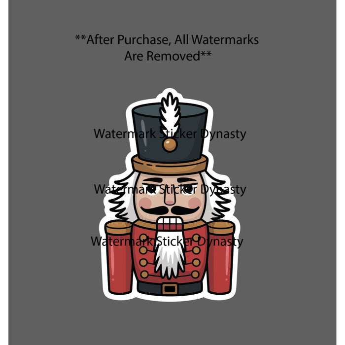 Nutcracker Sticker Waterproof Decal Soldier Christmas Season Holiday Gift NEW