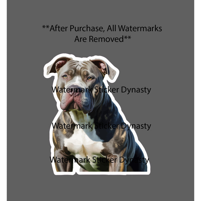 Pitbull Sticker Waterproof Decal Dog American Bully Pet Animal Friend Gift NEW