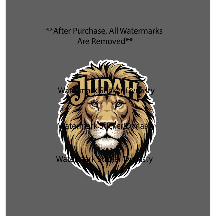 Lion of Judah Sticker Waterproof Decal Jesus Christ God Bible Gift NEW