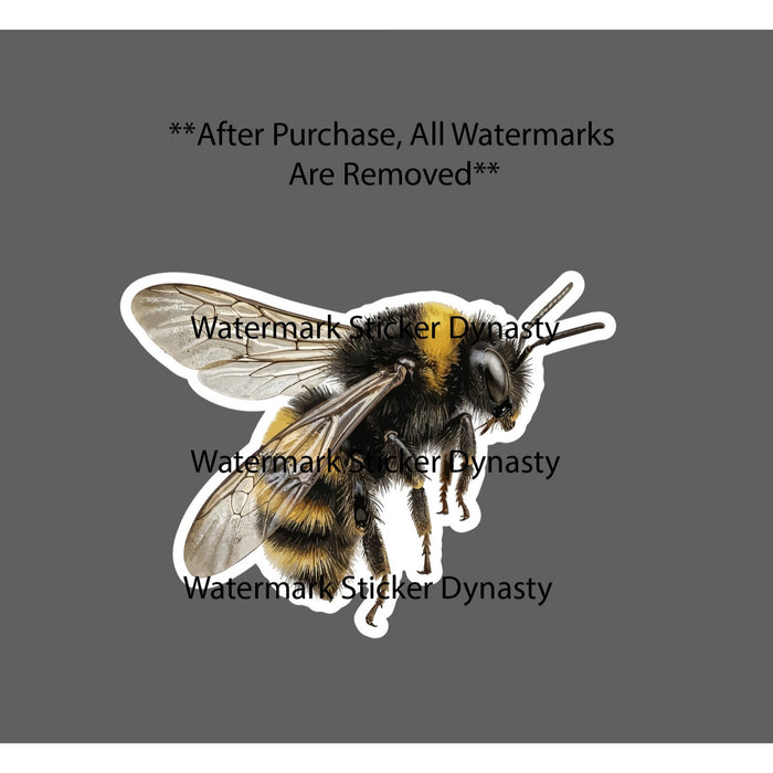 Bee Sticker Waterproof Decal Animal Wild Wildlife Nature Outdoor Farm Gift NEW
