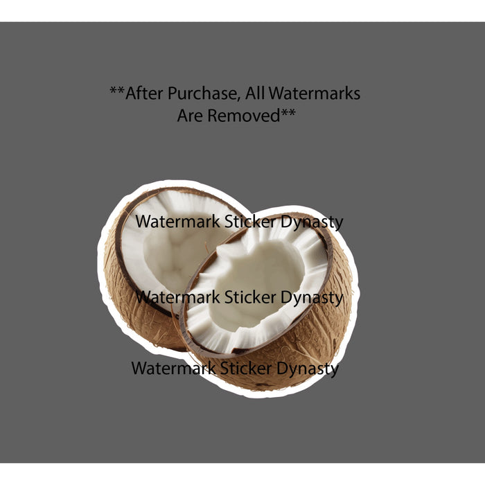 Coconuts Sticker Waterproof Decal Food Water Tropical Beach Island Gift NEW