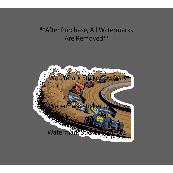Dirt Track Racing Sticker Waterproof Decal Car Offroad Mud Race Gift NEW