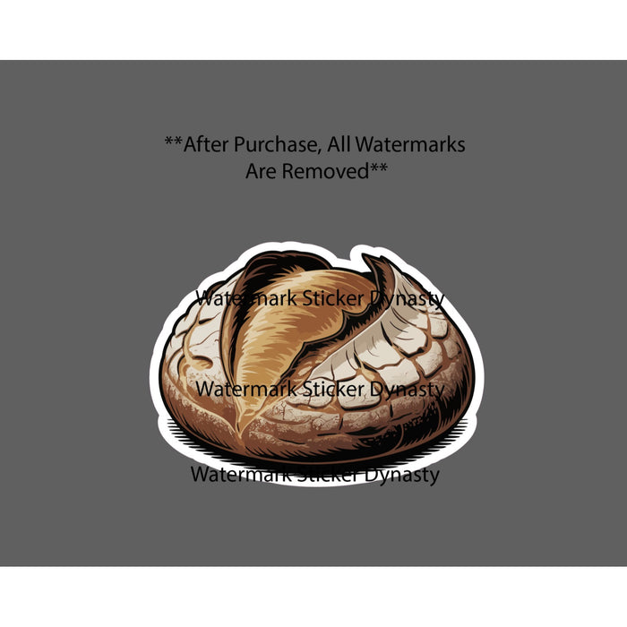 Sour Dough Bread Sticker Waterproof Decal Homestead Homemade Food Gift NEW