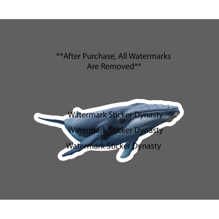 Blue Whale Sticker Waterproof Decal Ocean Beach Animal Sailor Sailing Gift NEW