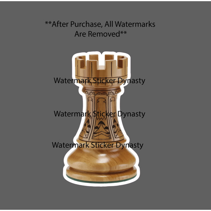 Rook Sticker Waterproof Decal Chess Piece Game Games Strategy Gift NEW