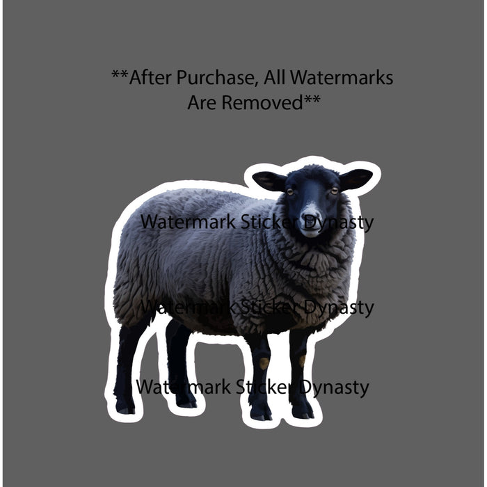 Black Sheep Sticker Waterproof Decal Animal Farm Farmhouse Family Idiom Gift NEW