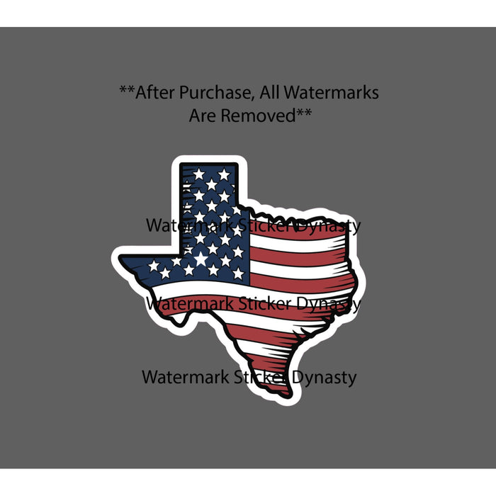 Texas USA Flag Sticker Waterproof Decal America United States Patriotic Gift NEW