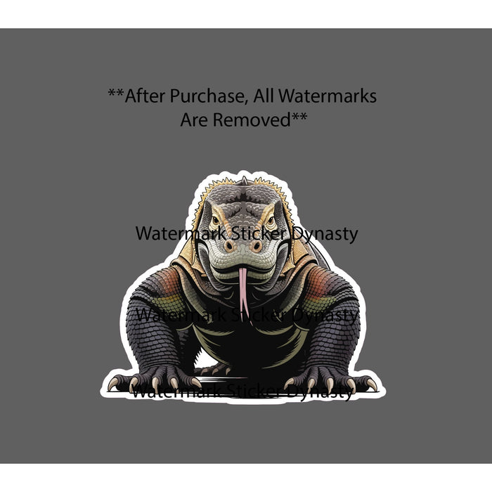 Komodo Dragon Sticker Waterproof Decal Animal Lizard Outdoor Wildlife Gift NEW