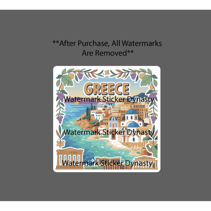 Greece Sticker Waterproof Decal City Travel Outdoor Ocean Beach Gift NEW