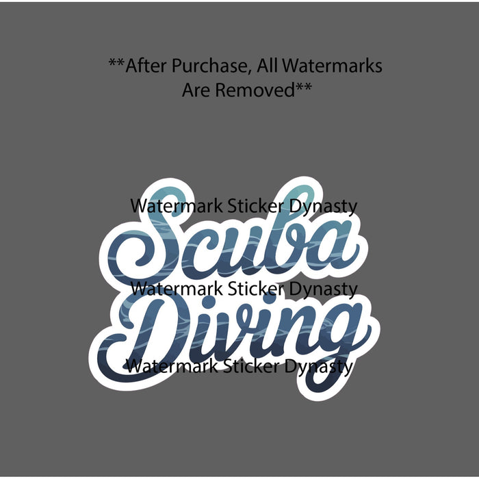 Scuba Diving Sticker Waterproof Decal Diver Ocean Beach Tropical Travel Gift NEW