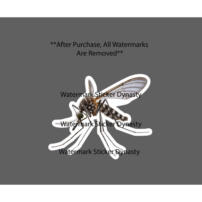 Mosquito Sticker Waterproof Decal Animal Outdoor Wildlife Nature Virus Gift NEW