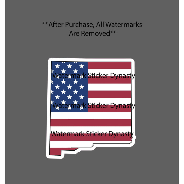 New Mexico Sticker Waterproof Decal State USA Flag American Patriotic Gift NEW