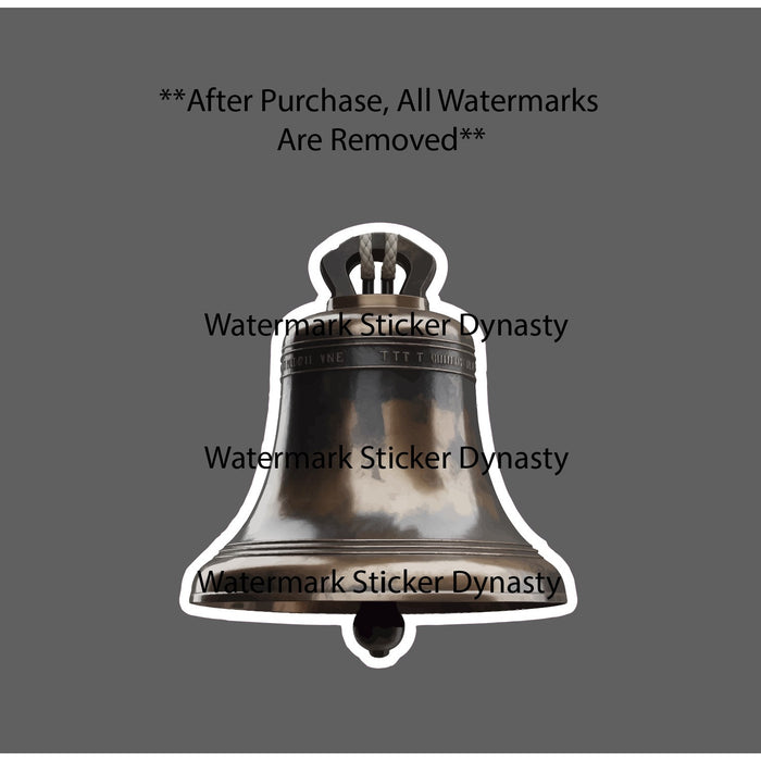 Bell Sticker Waterproof Decal Church Chime Frequency Energy Sound Gift NEW