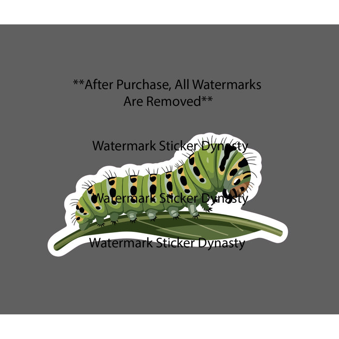 Caterpillar Sticker Waterproof Decal Insect Bug Butterfly Animal Wild Gift NEW