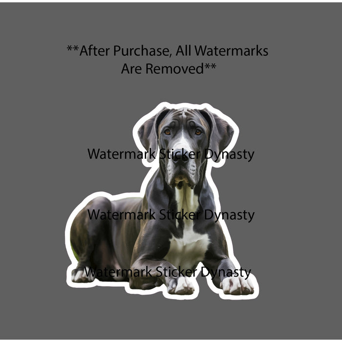 Great Dane Sticker Waterproof Decal Dog Animal Pet Family Friend Gift NEW