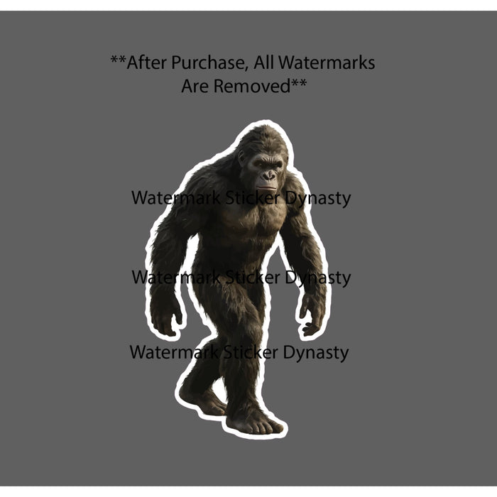 Realistic Bigfoot Sticker Waterproof Decal Legend Wild Outdoor Gift NEW