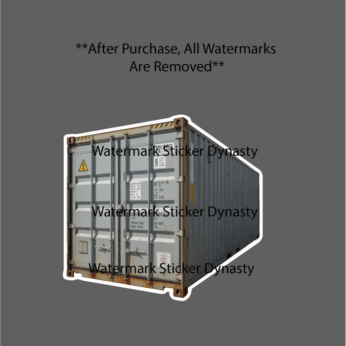 Shipping Container Sticker Waterproof Decal Transportation Home Build Gift NEW