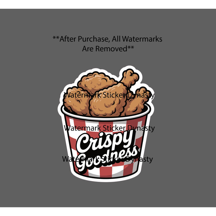 Fried Chicken Bucket Sticker Waterproof Decal Food Restaurant Gift NEW