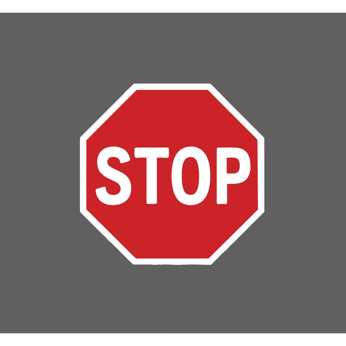 Stop Sign Sticker Red Warning Waterproof Warning Caution Street Gift NEW