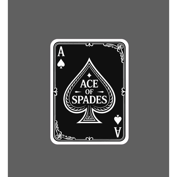 Ace of Spades Sticker Card Deck Games Gift Waterproof NEW