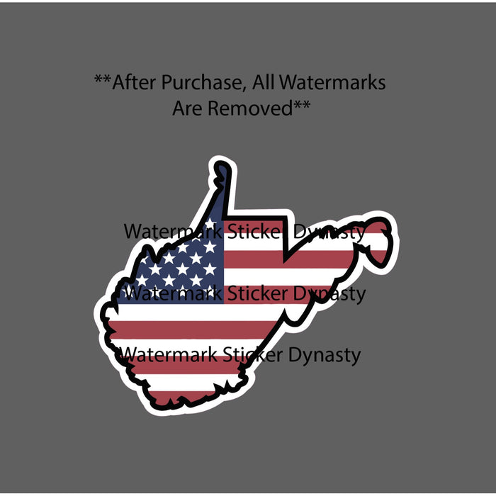 West Virginia Sticker Waterproof Decal State USA Flag America Gift NEW