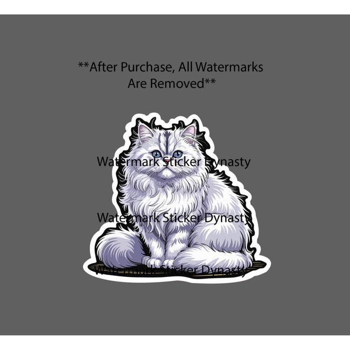 Persian Cat Sticker Waterproof Decal Animal Pet Cute Family Beauty Gift NEW