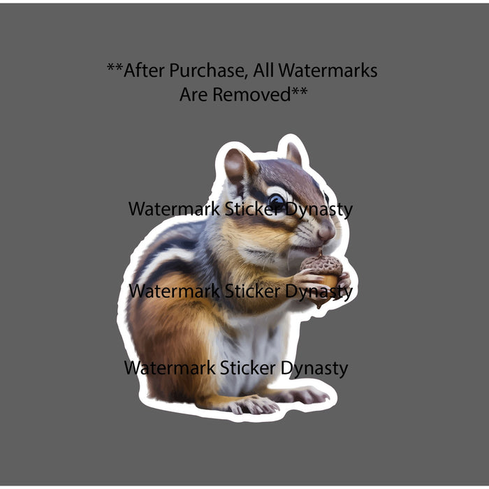 Chipmunk Sticker Waterproof Decal Animal Wildlife Nature Outdoor Gift NEW