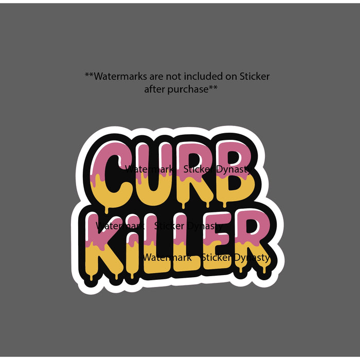 Curb Killer Sticker Waterproof Decal Driver Driving Car Truck Road Gift NEW
