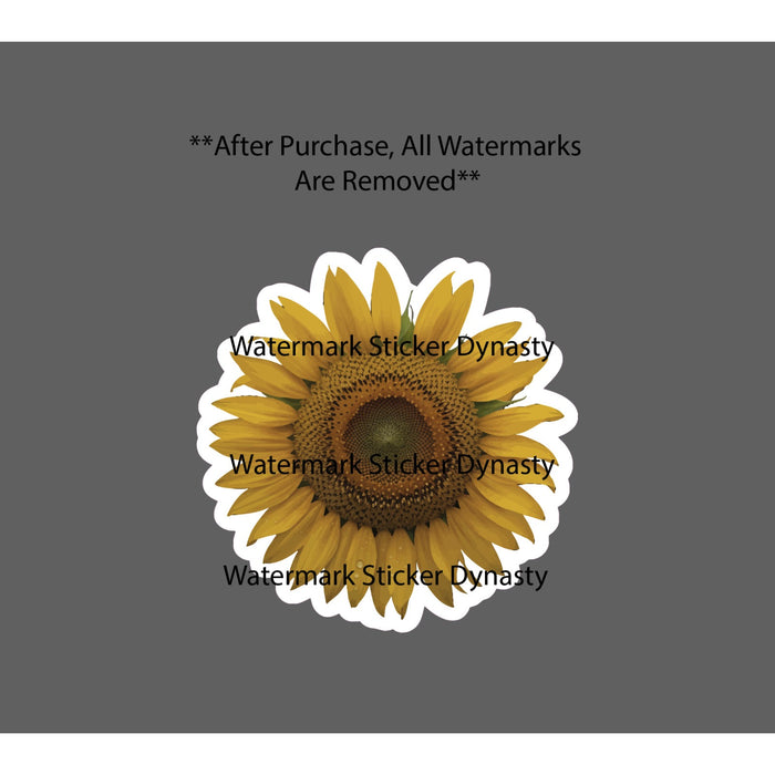 Sunflower Sticker Waterproof Decal Flower Floral Farm Garden Gift NEW