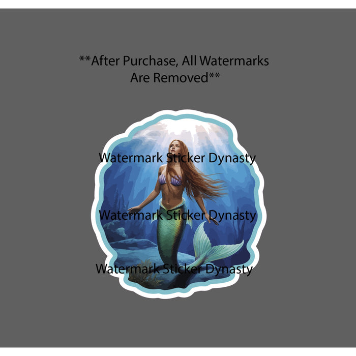 Mermaid Sticker Waterproof Decal Magical Fantasy Ocean Movie Book Gift NEW