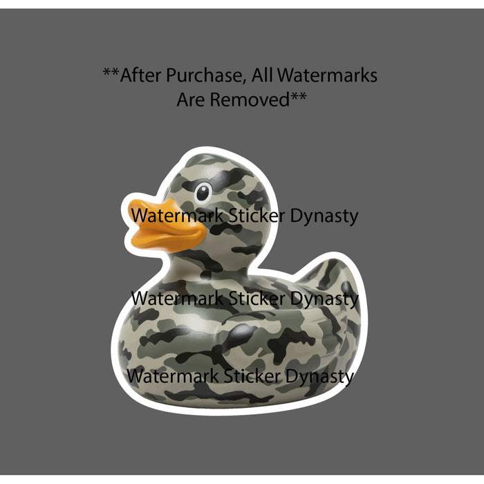 Camo Rubber Duck Sticker Waterproof Decal Jeep Outdoor Hunting Gift NEW