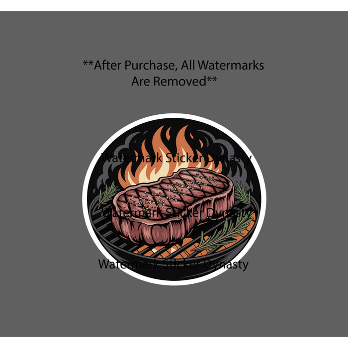 Steak Sticker Waterproof Decal Grill Food Gym Health Grilling Home Gift NEW
