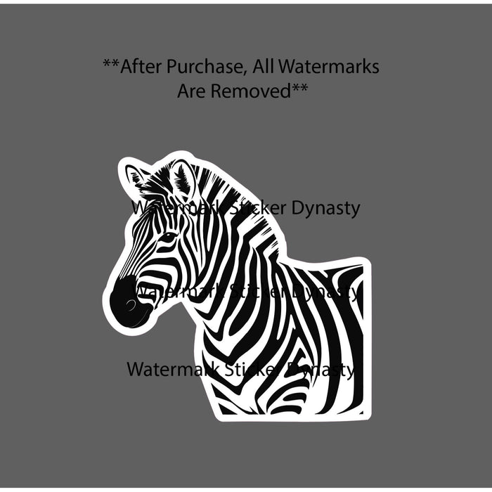 Zebra Sticker Waterproof Decal Animal Outdoor Wildlife Exotic Africa Gift NEW