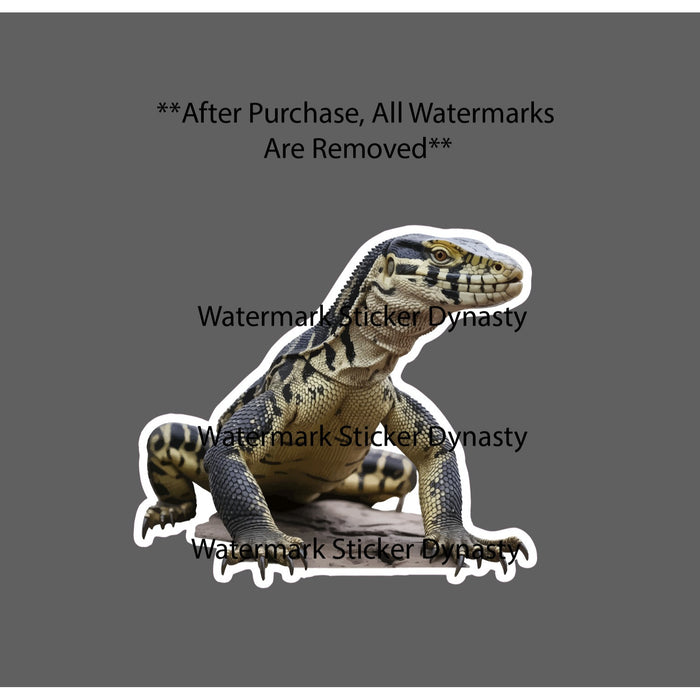 Monitor Lizard Sticker Waterproof Decal Reptile Animal Outdoor Wildlife Gift NEW