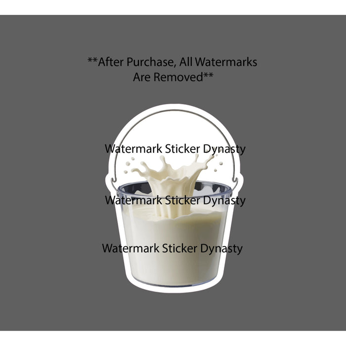 Milk Bucket Sticker Waterproof Decal Cow Goat Sheep Farm Farmhouse Gift NEW