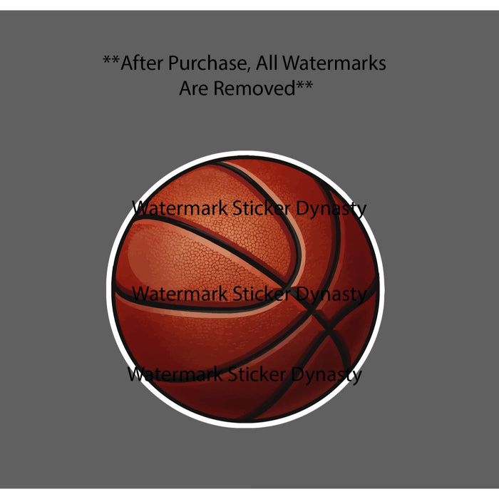 Basketball Sticker Waterproof Decal Ball Sports Game Pro College Hooper Gift NEW