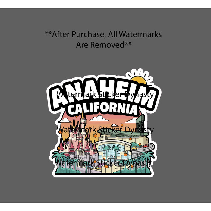 Anaheim California Sticker Waterproof Decal Travel Cali Gift NEW