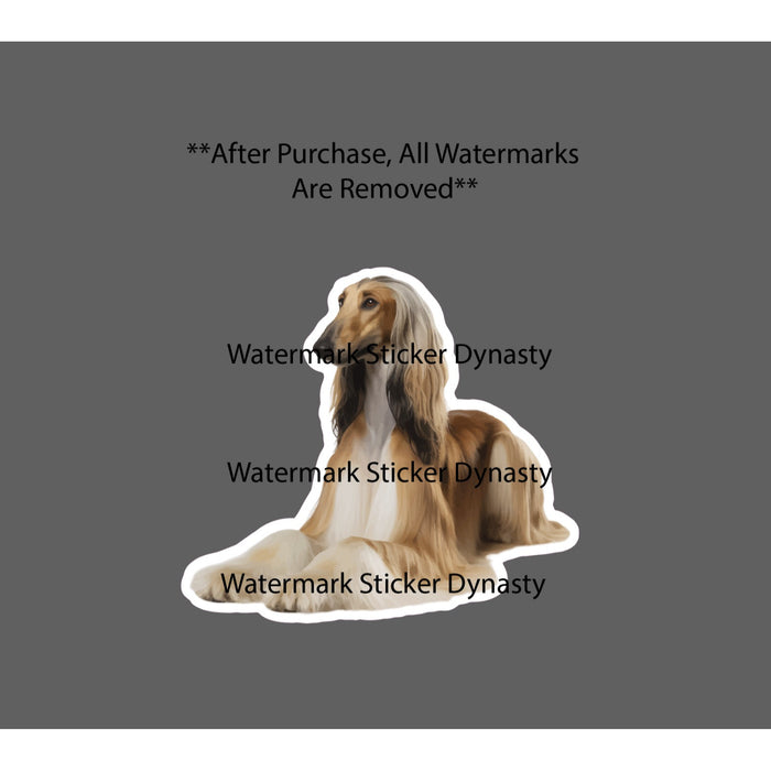 Afghan Hound Sticker Waterproof Decal Dog Pet Animal Breed Show Gift NEW