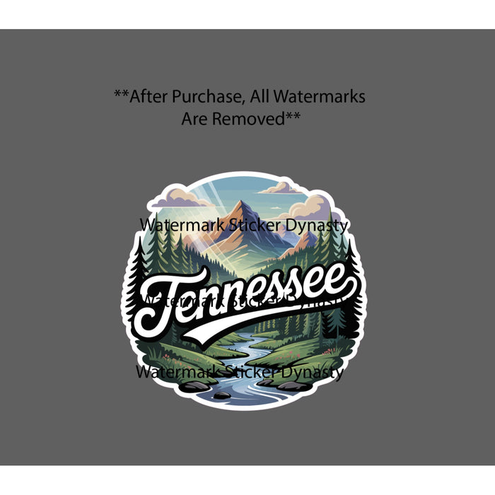 Tennessee Sticker Waterproof Decal State Outdoor Nature Wildlife Gift NEW