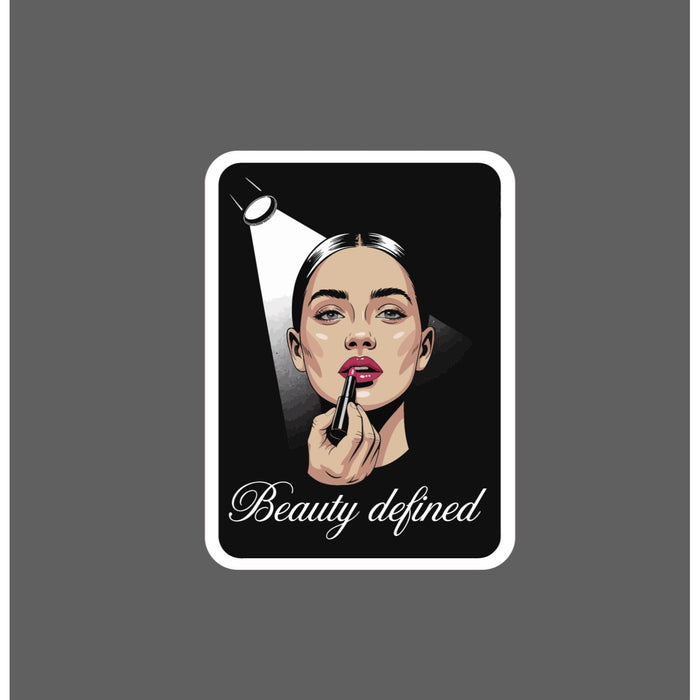 Beauty Defined Sticker Woman Girl Beautiful Makeup Lipstick Gift Waterproof NEW