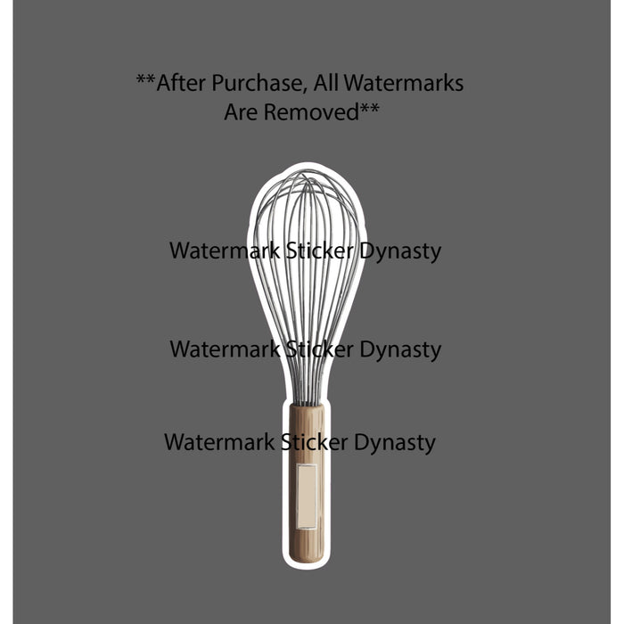 Whisk Sticker Waterproof Decal Baker Baking Food Cake Muffin Kitchen Gift NEW